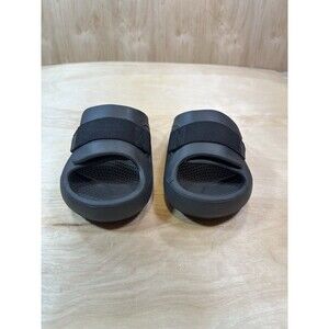 Crocs Sandals Unisex Black Mellow Luxe Recovery Slides Strap Size Men 4 Women 6